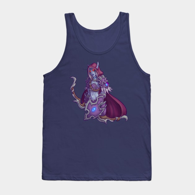 Lady Sylvanas Windrunner, the Banshee Queen Tank Top by Kylana